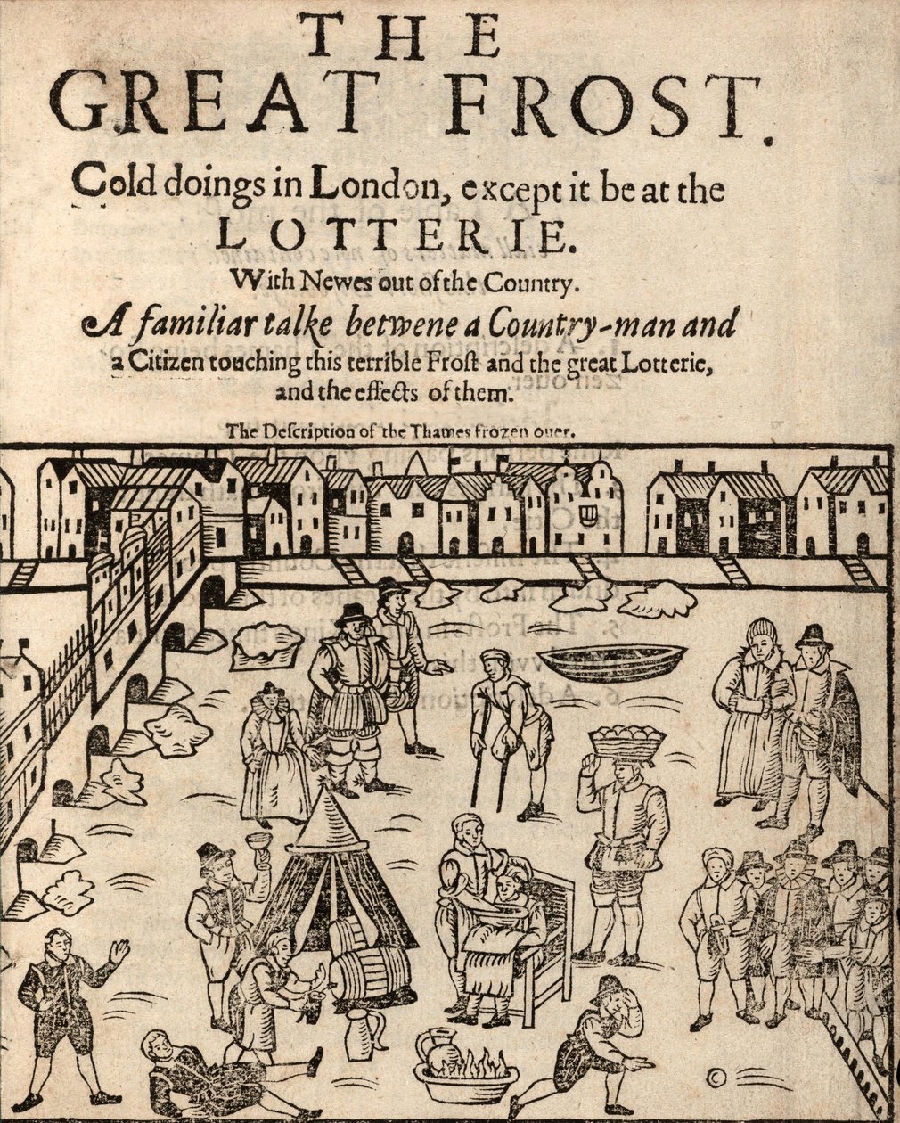 Wielki Mróz, Londyn, 1608 autorstwa English School
