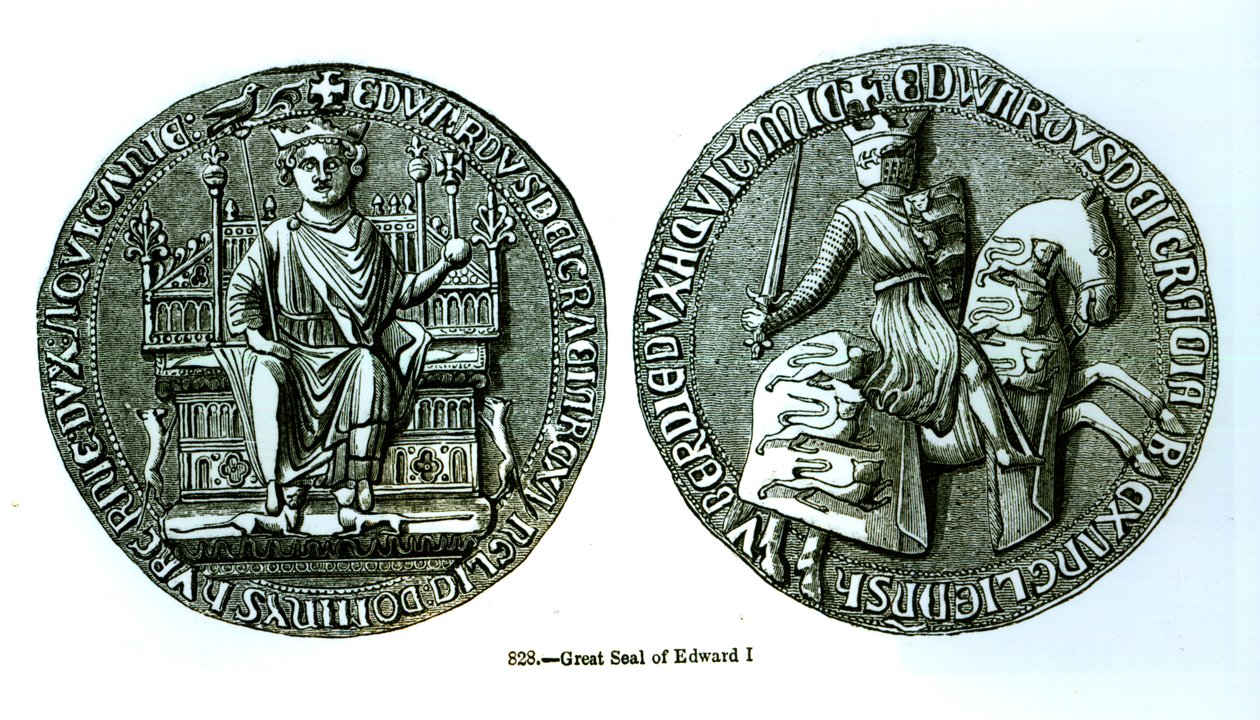 Wielka Pieczęć Edwarda I (1239-1307) autorstwa English School