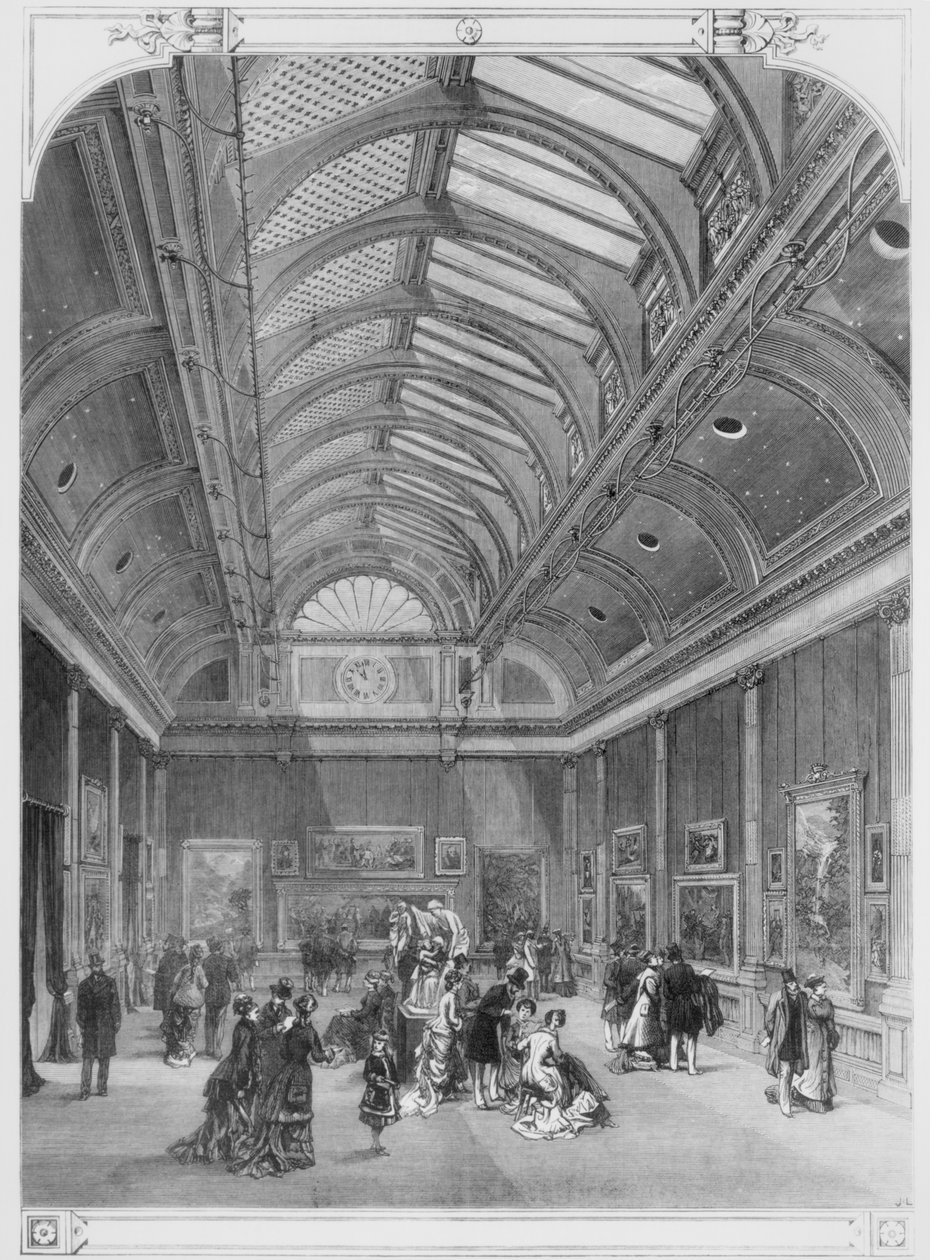 Galeria Sztuk Pięknych Grosvenor, New Bond Street, 1877 autorstwa English School