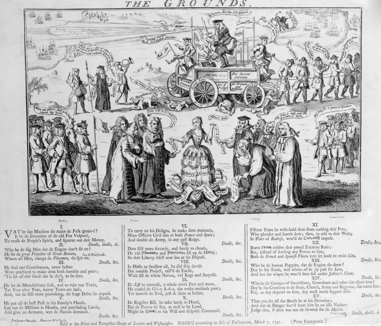 Teren, 1741 autorstwa English School