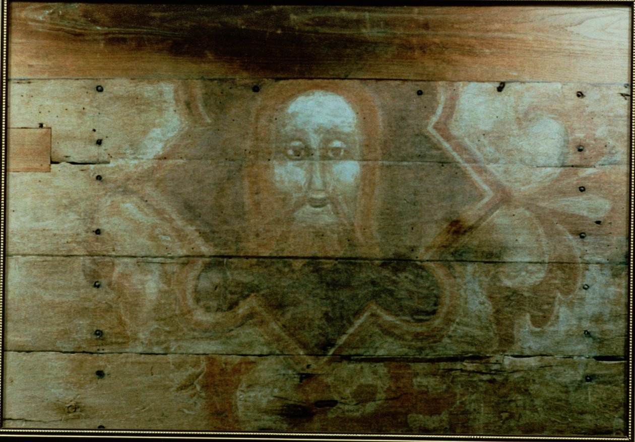 Głowa Chrystusa, ok. 1280 (malarstwo panelowe) autorstwa English School