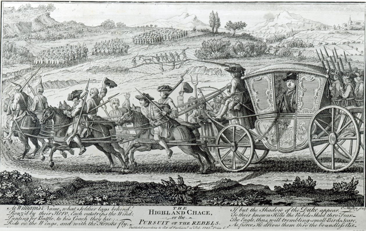 Highland Chase, 21 lutego 1745 autorstwa English School