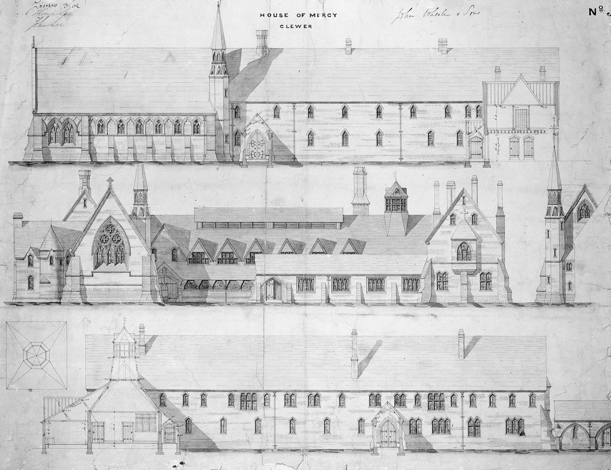 Dom Miłosierdzia, Clewer, ok. 1853 autorstwa English School