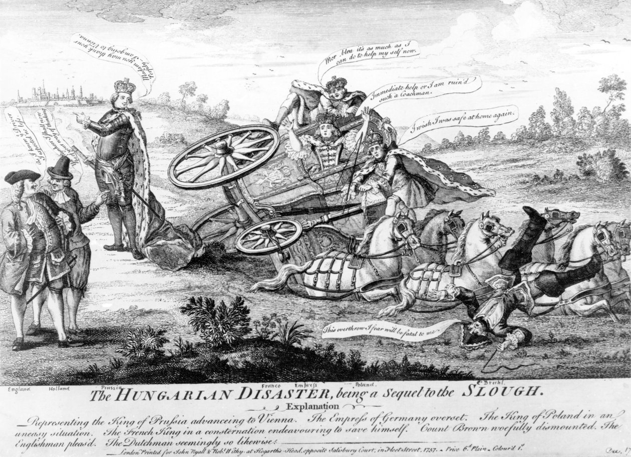 Katastrofa węgierska, będąca kontynuacją Slough, 1757 autorstwa English School