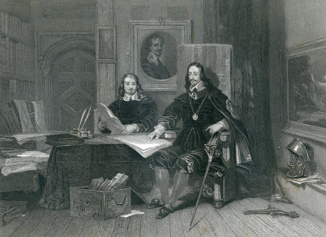 „Król i Hyde w Oksfordzie”, JT Willmore, 1844 autorstwa English School