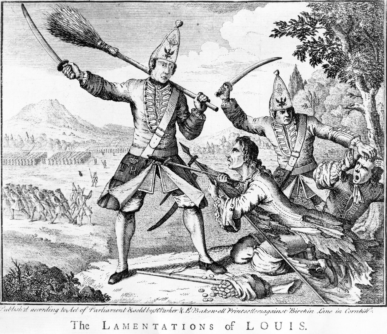 Lamentacje Ludwika, 1757 autorstwa English School