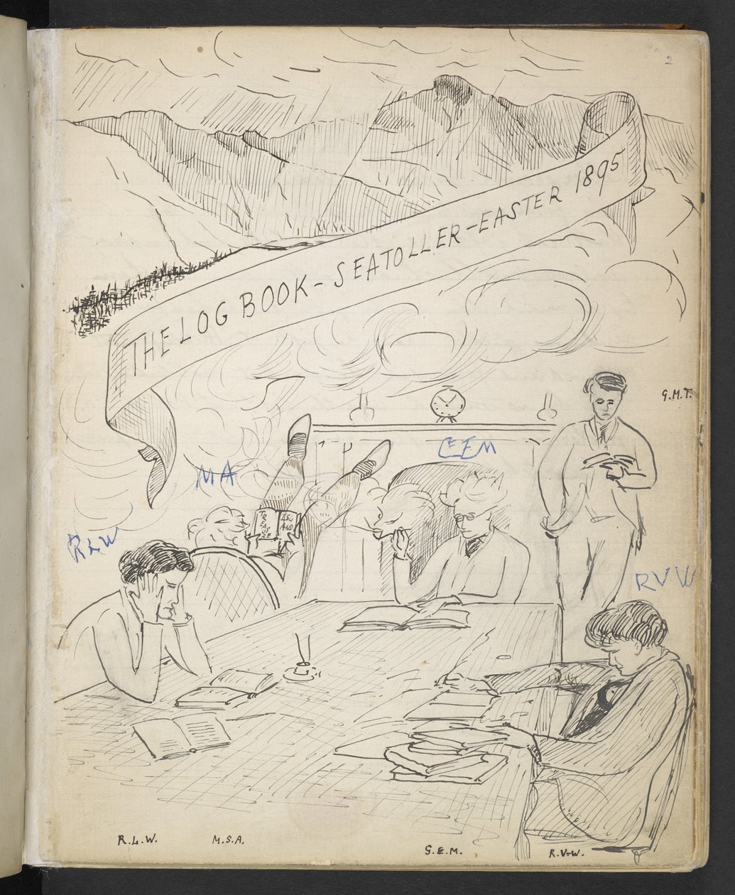 Dziennik, Seatoller, Wielkanoc 1895 (pióro i atrament na papierze) autorstwa English School