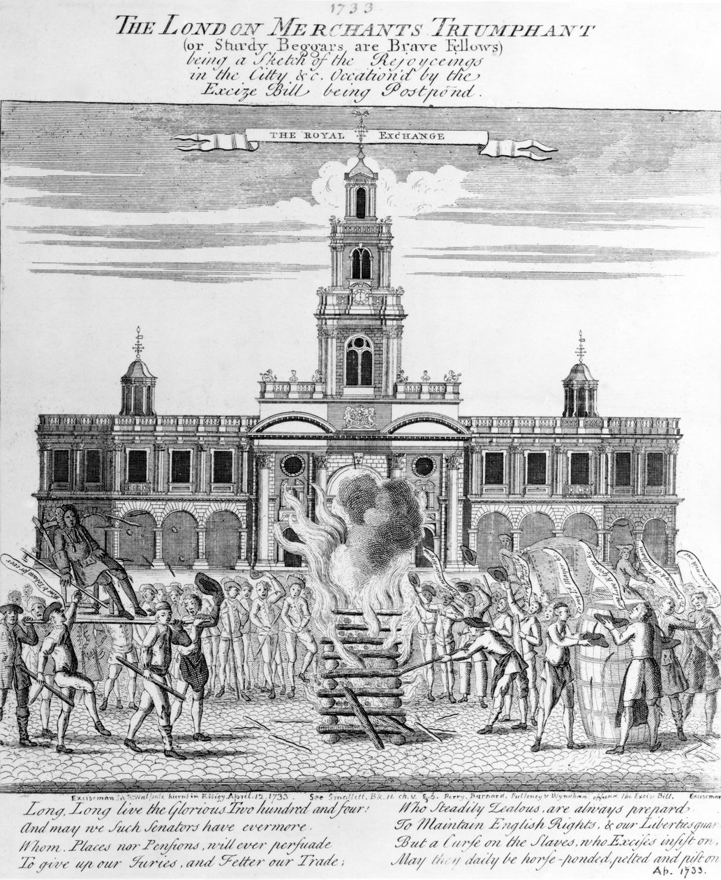 Triumf kupców londyńskich, 1733 r autorstwa English School