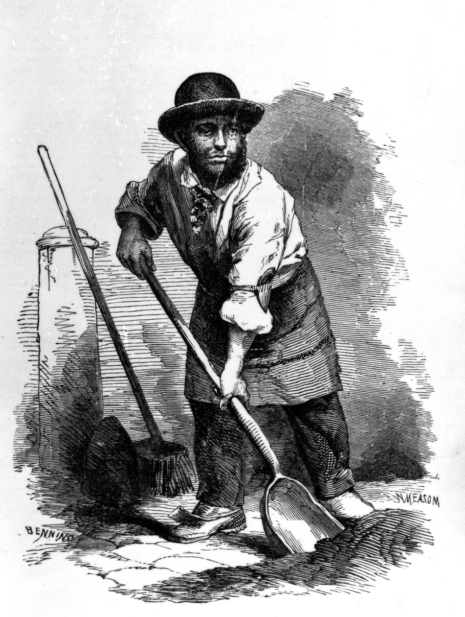 The London Scavenger, ilustracja z „London Labor and the London Poor” Henry