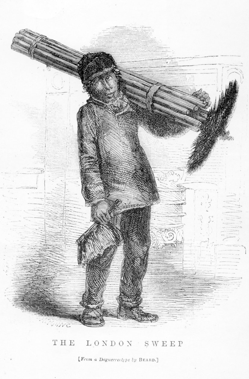 The London Sweep, z dagerotypu Richarda Bearda, ilustracja z „London Labor and London Poor” Henry