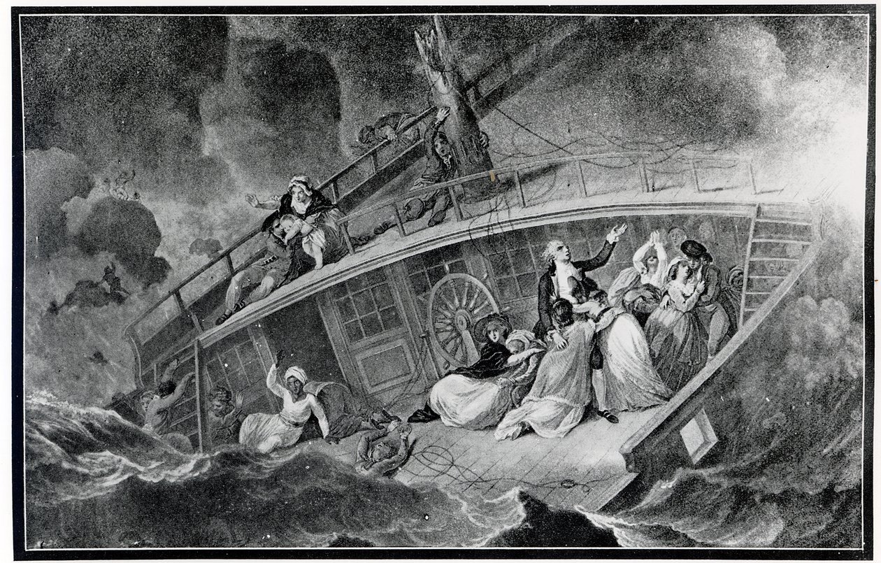 Strata East Indiaman "Halsewell", 6 stycznia 1786 r. autorstwa English School