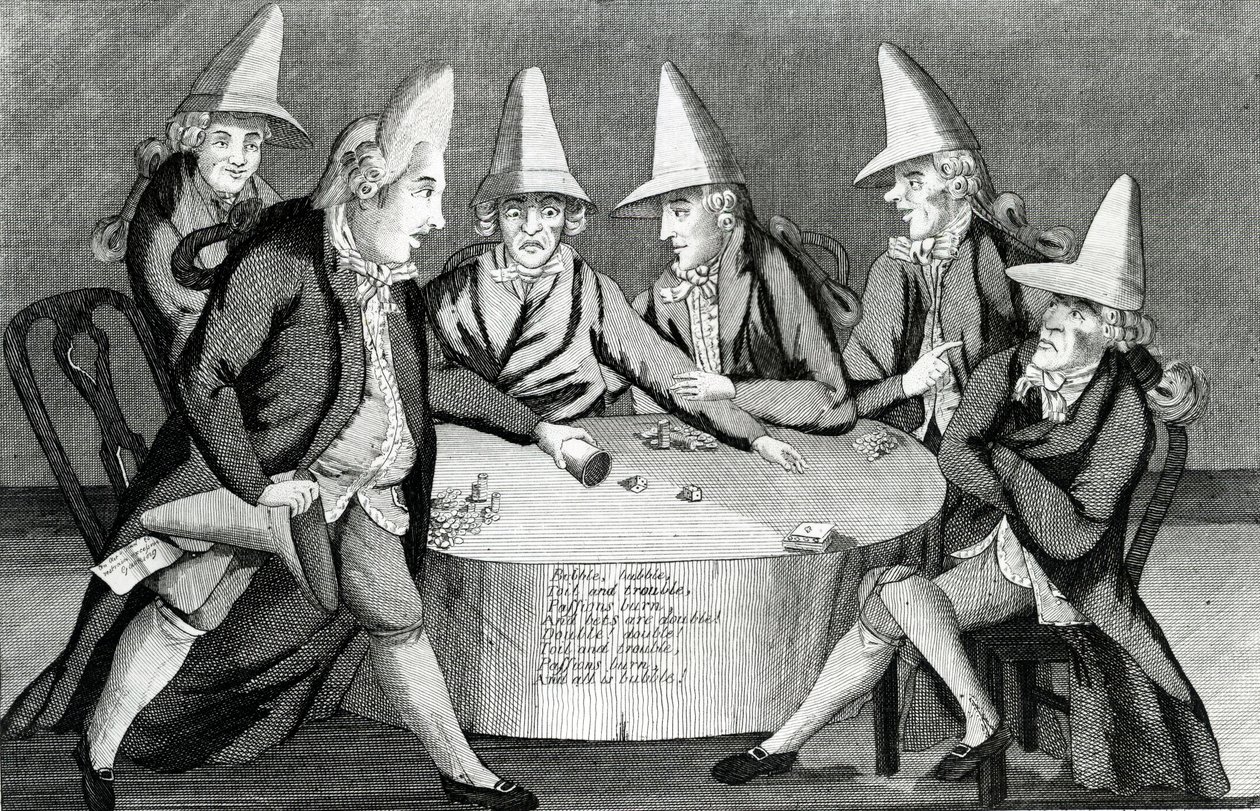 The Macaroni Cauldron, opublikowany przez M. Darly, 1772 (mezzotinta) autorstwa English School