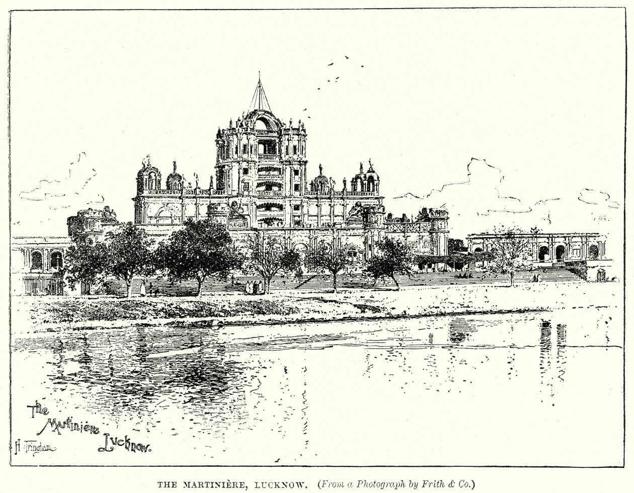 Martiniere, Lucknow (rycina) autorstwa English School