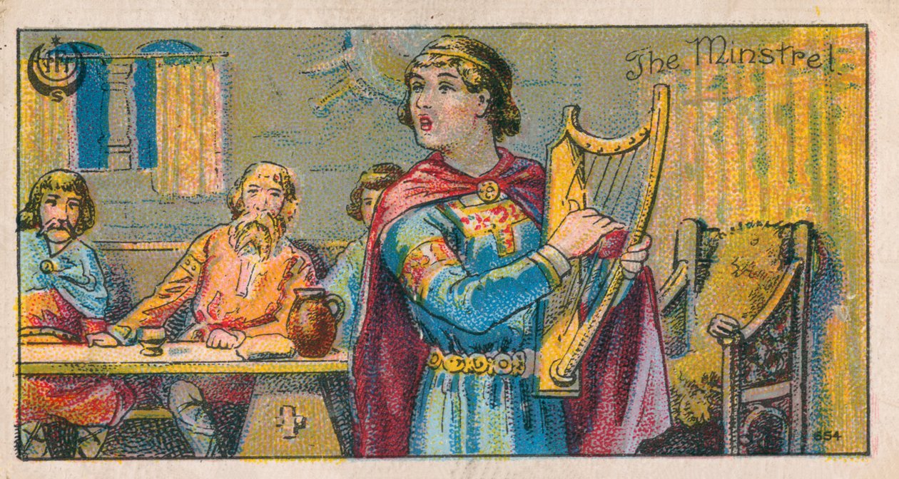 Minstrel (chromolitho) autorstwa English School