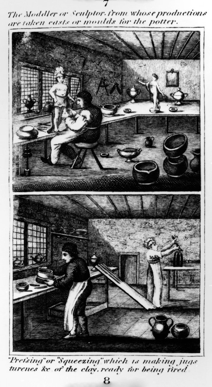 Moddler lub rzeźbiarz, 1827 autorstwa English School