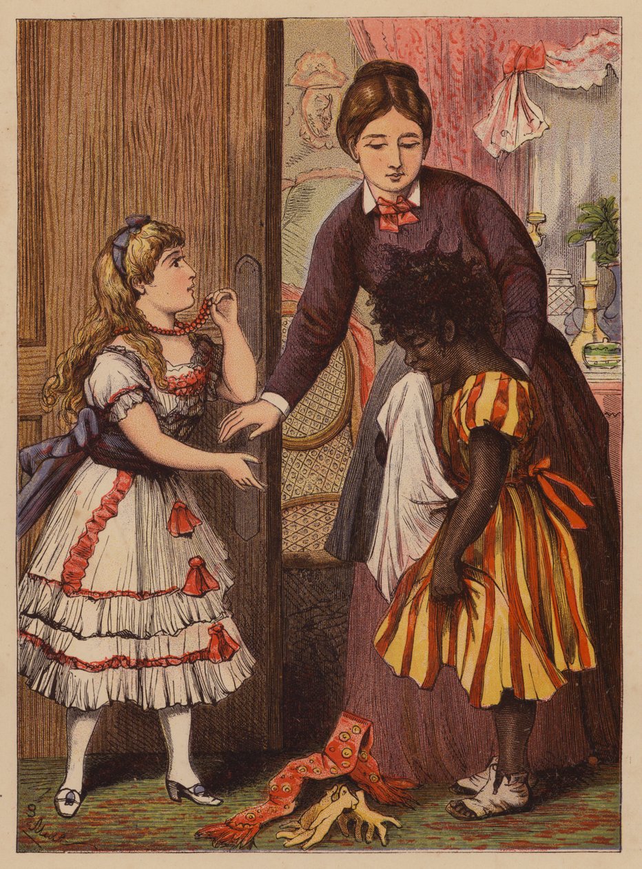 Naszyjnik (kolorowa litografia) autorstwa English School