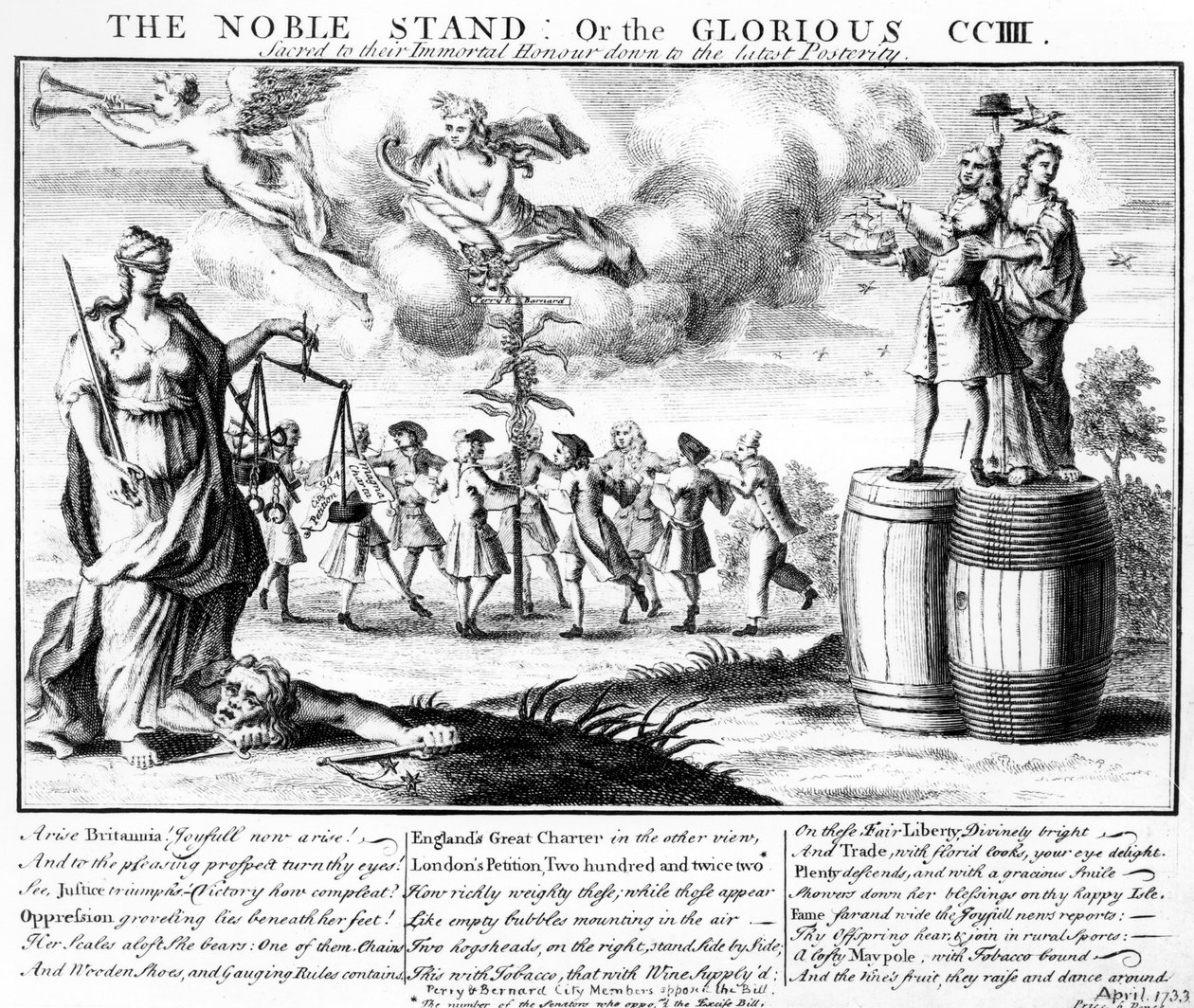 Szlachetna Stoisko lub Chwalebna CCIII Święta ku ich nieśmiertelnej czci aż do potomności, c.1733 autorstwa English School
