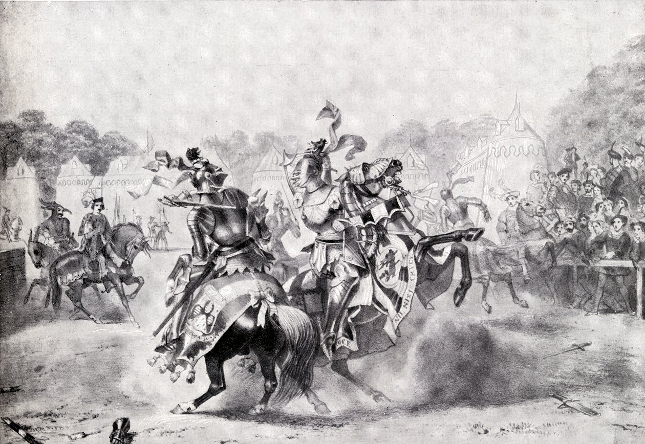 Jedyny turniej za panowania królowej Wiktorii, ilustracja z „V.R.I. Jej życie i imperium” markiza Lorne autorstwa English School