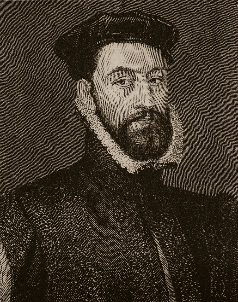 Regent Murray, ilustracja z Cassells Illustrated History of England (zdjęcie w sepii) autorstwa English School