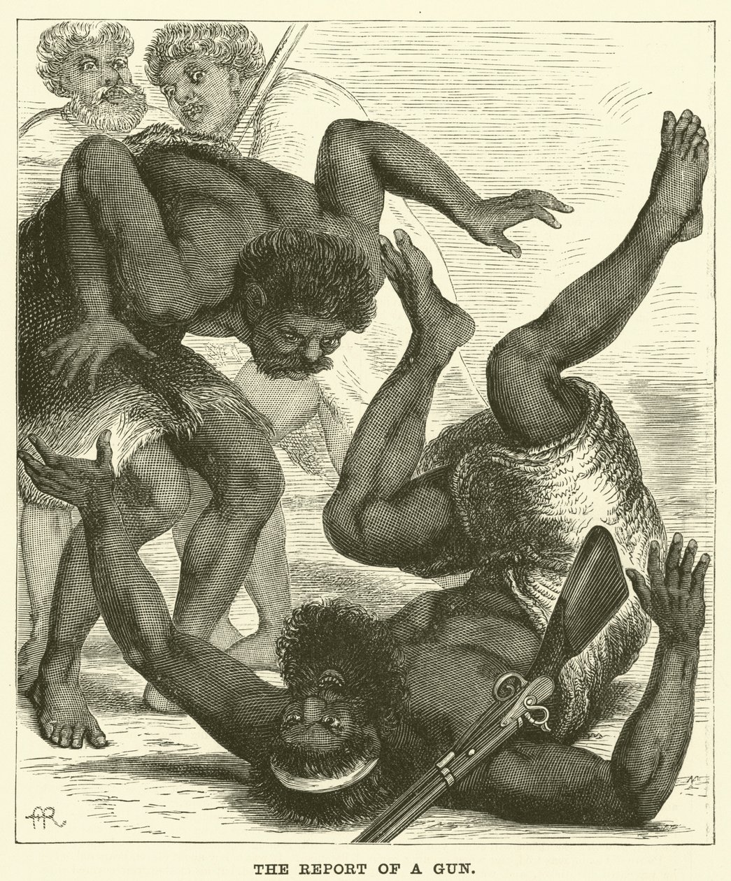 Raport o broni (grawerunek) autorstwa English School