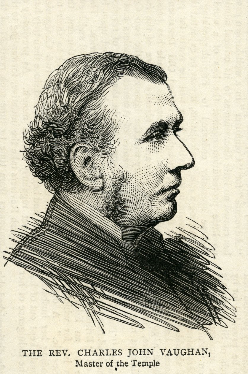 Wielebny Charles John Vaughan, Dziekan Llandaff autorstwa English School