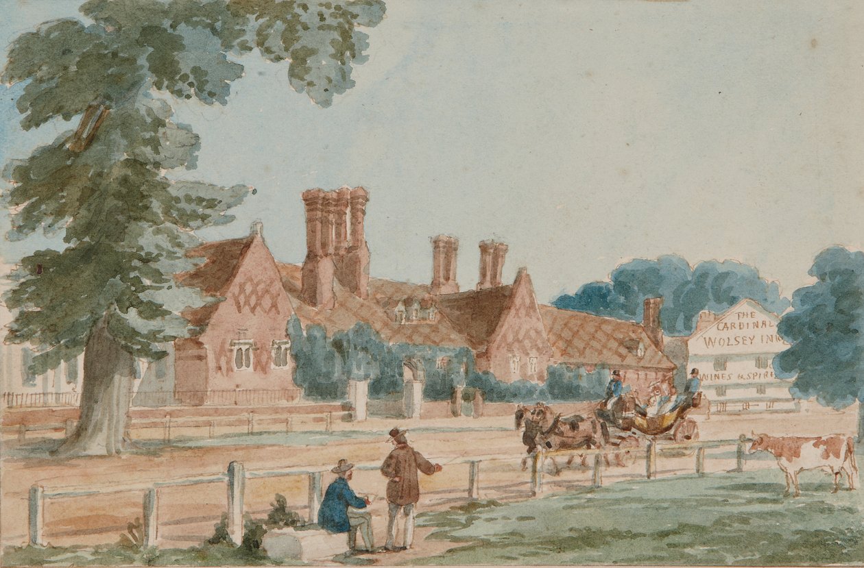 The Royal Mews, c.1865 (akwarela na papierze) autorstwa English School