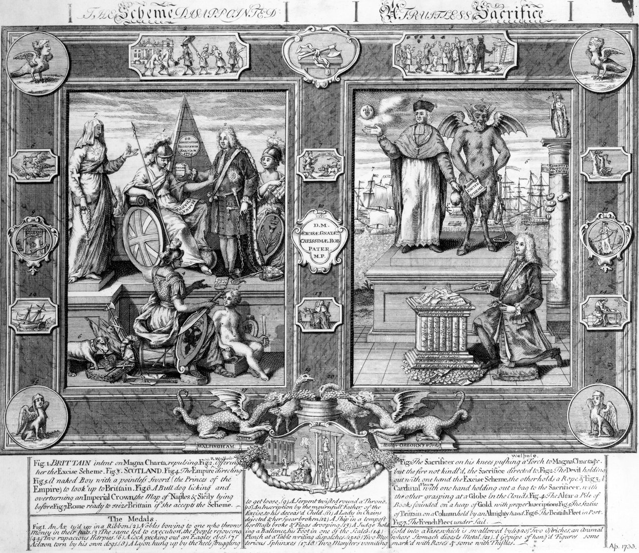 Plan rozczarowany, bezowocna ofiara, ok. 1733 r. autorstwa English School