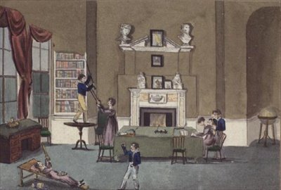 Sala szkolna pod nieobecność guwernantki autorstwa English School