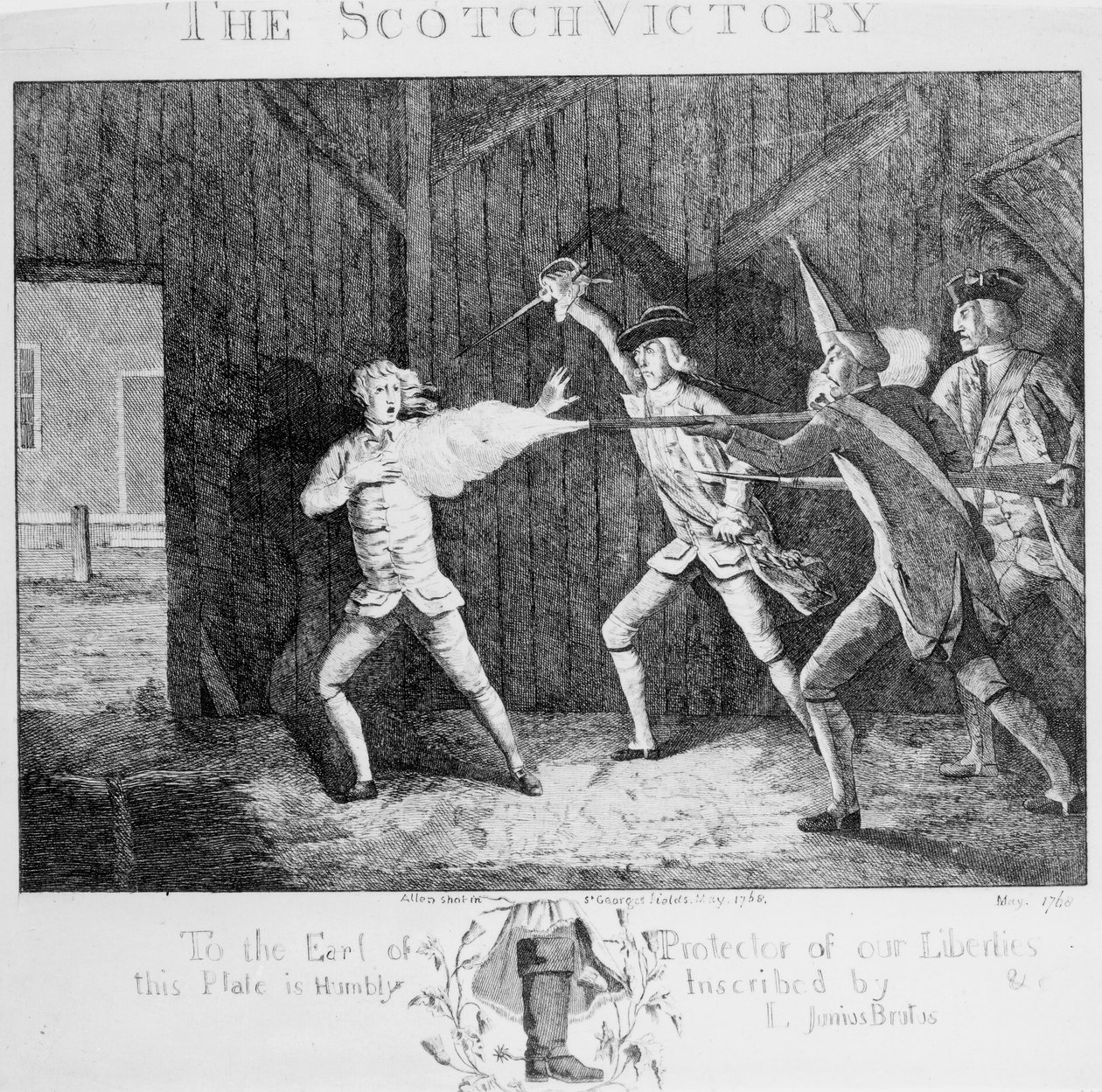 Zwycięstwo szkockiej, 1768 autorstwa English School
