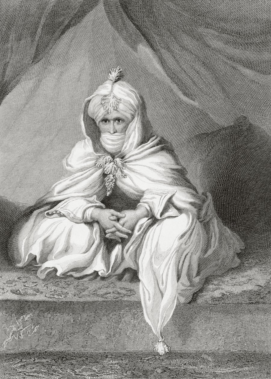 Szejk Bornu, 1826 autorstwa English School