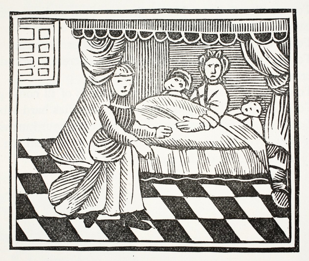 Znaczenie snów, ilustracja z książki rozdziałów XVIII wieku autorstwa Johna Ashtona, wyd. 1882 autorstwa English School