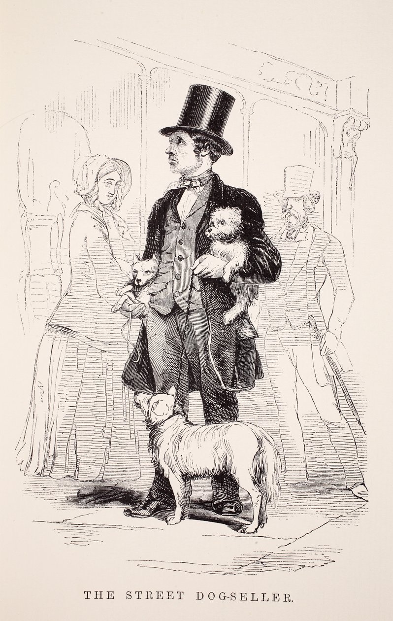 The Street Dog-Seller, ilustracja z London Labour i London Poor autorstwa Henry
