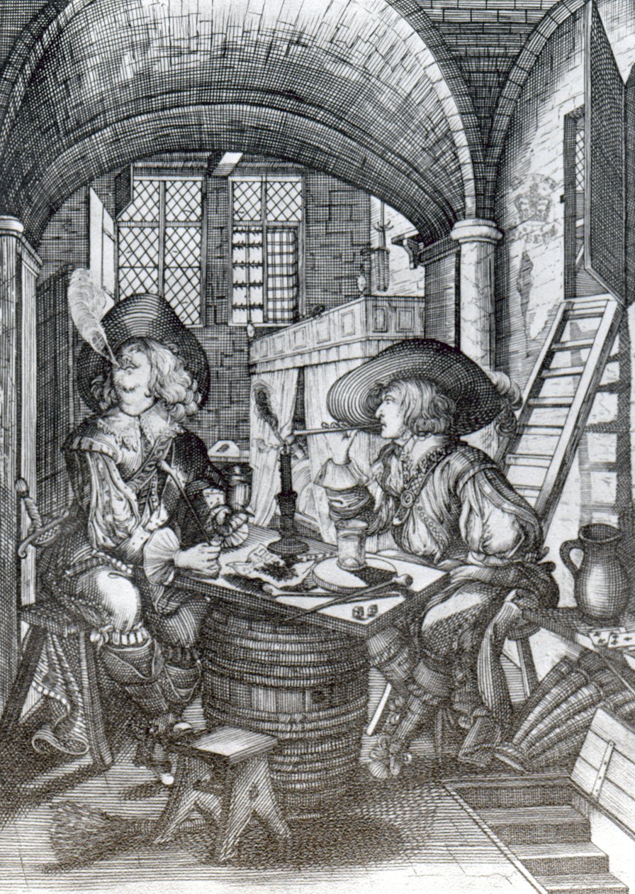 Frakcja Sucklington, czyli (Sucklings) Roaring Boyes, wydrukowana w 1641 r. (rycina) autorstwa English School