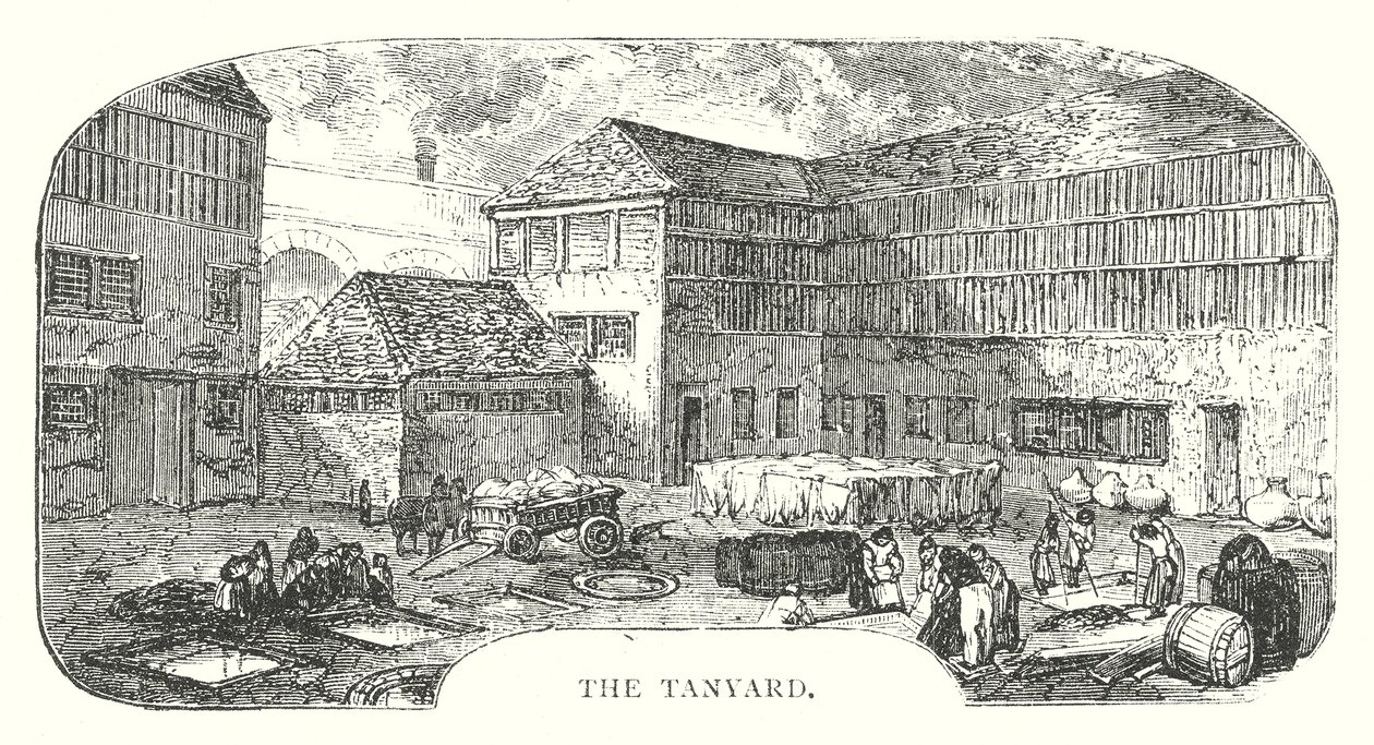 The Tanyard (grawerunek) autorstwa English School