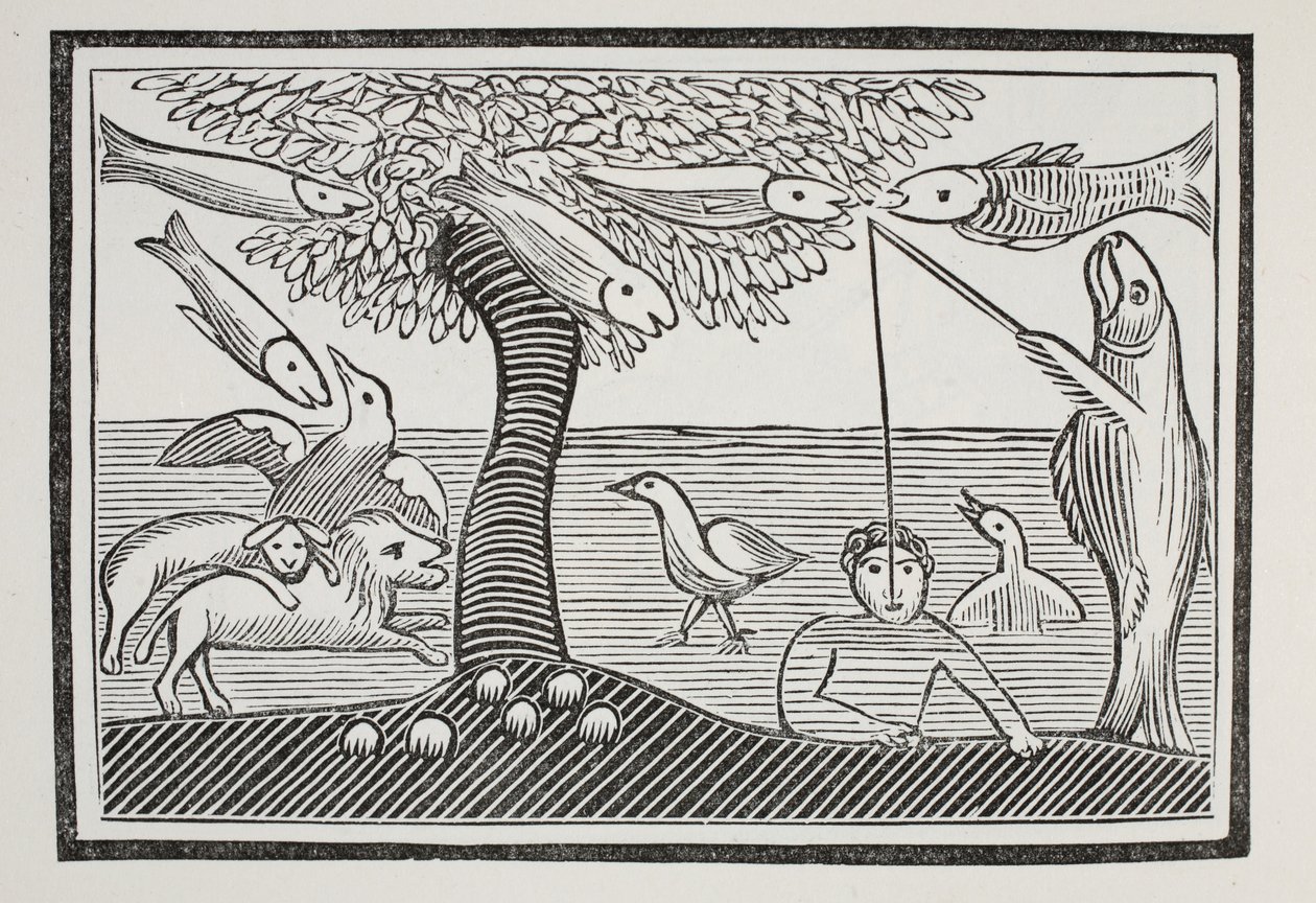 The Water Wonder lub Fishes Lords of the Creation, ilustracja z książki Chap z XVIII wieku autorstwa Johna Ashtona, wyd. 1882 autorstwa English School