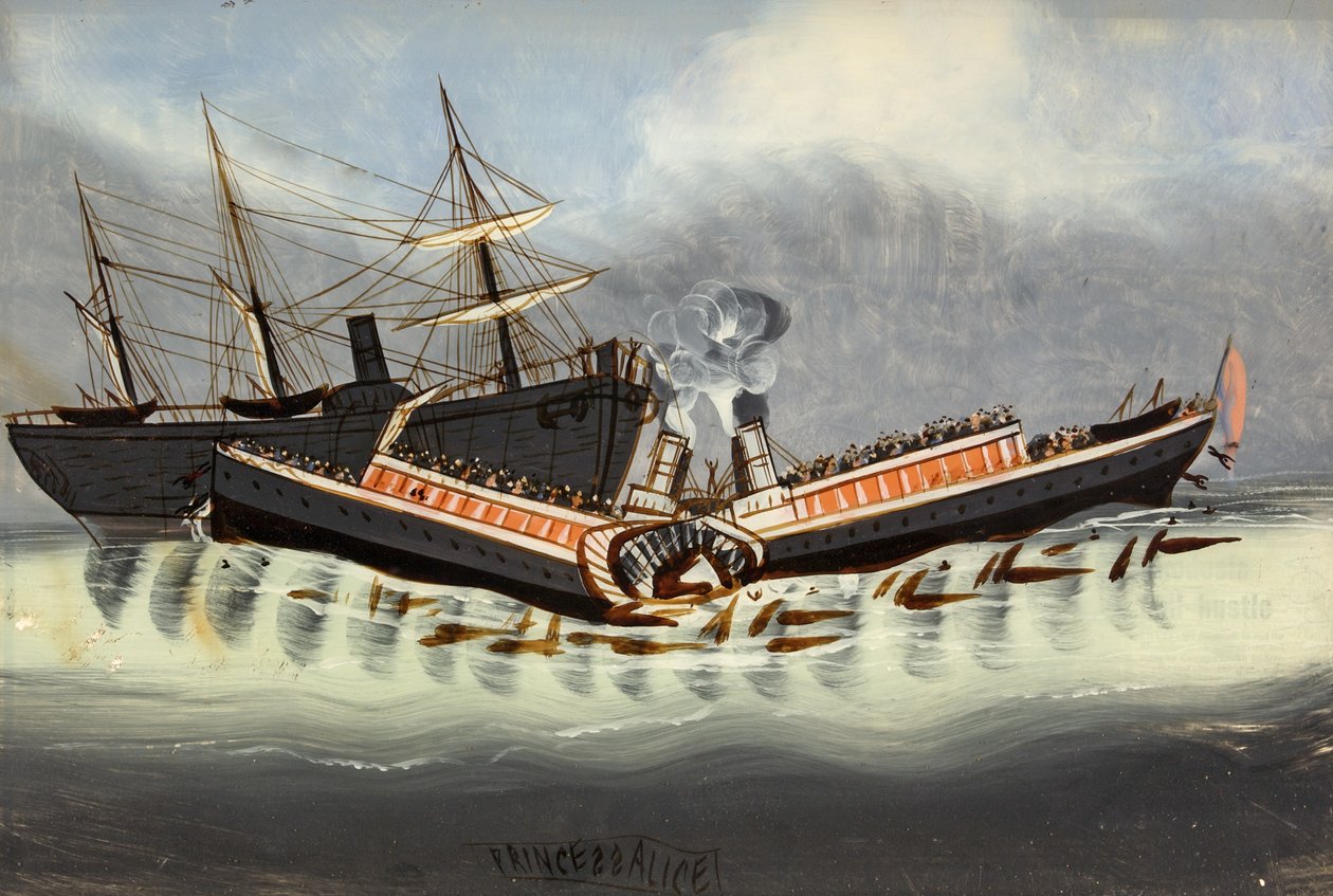 Wrak „Księżniczki Alicji”, po 1878 r. autorstwa English School