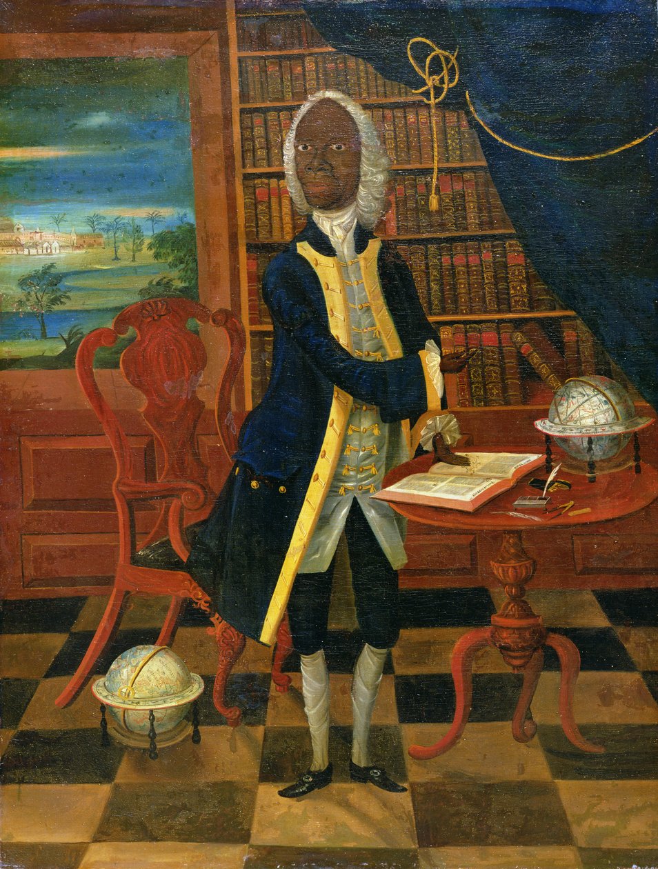 Czarny uczony z Jamajki, ok. 1740 r autorstwa English School