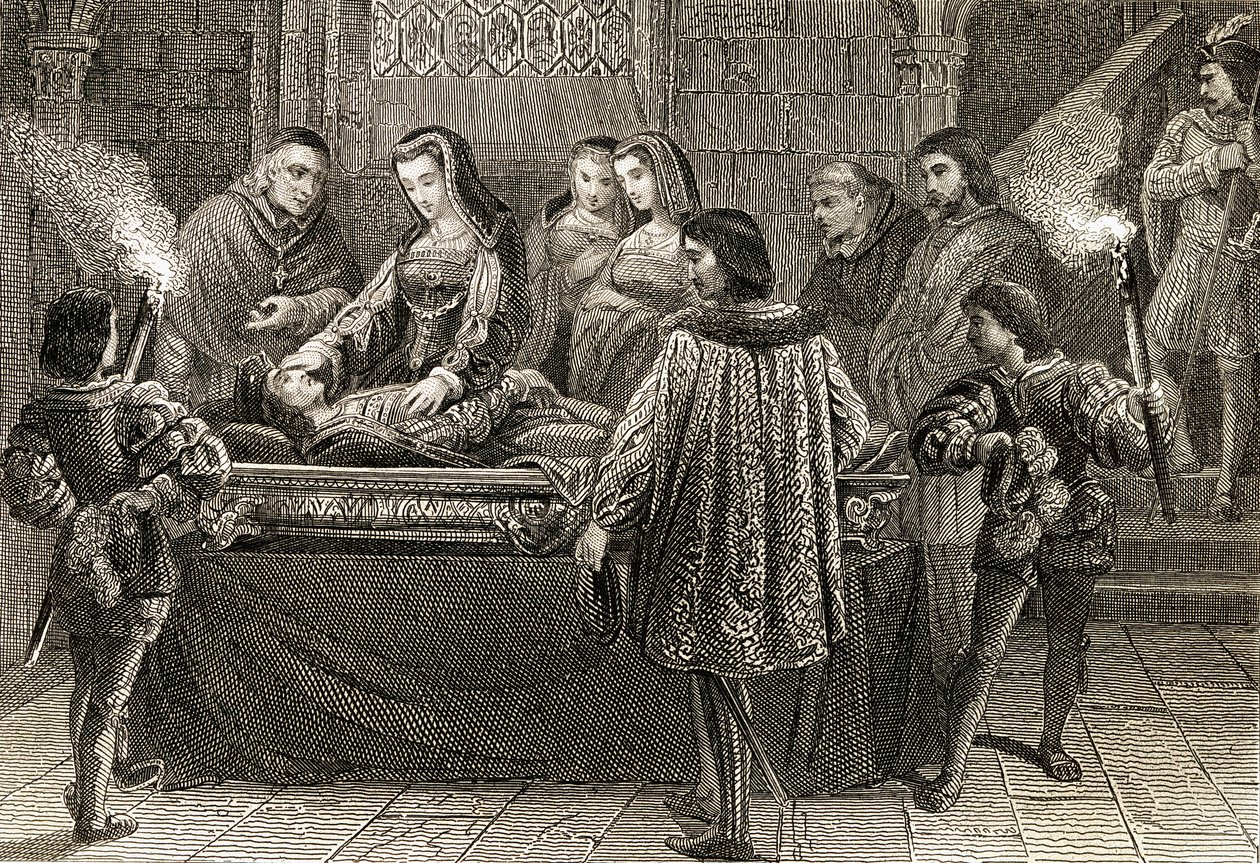 Pochówek Filipa Przystojnego (1478-1506) autorstwa English School