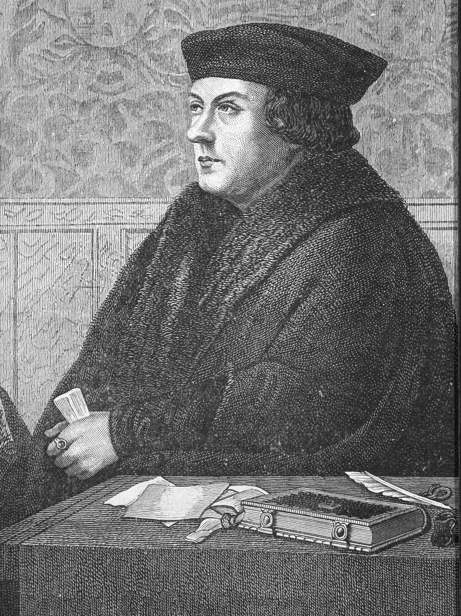 Thomas Cromwell, hrabia Essex (ok. 1485-1540) (grawerowanie) autorstwa English School