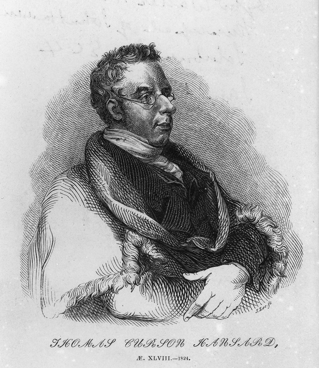 Thomas Curson Hansard, 1824 autorstwa English School