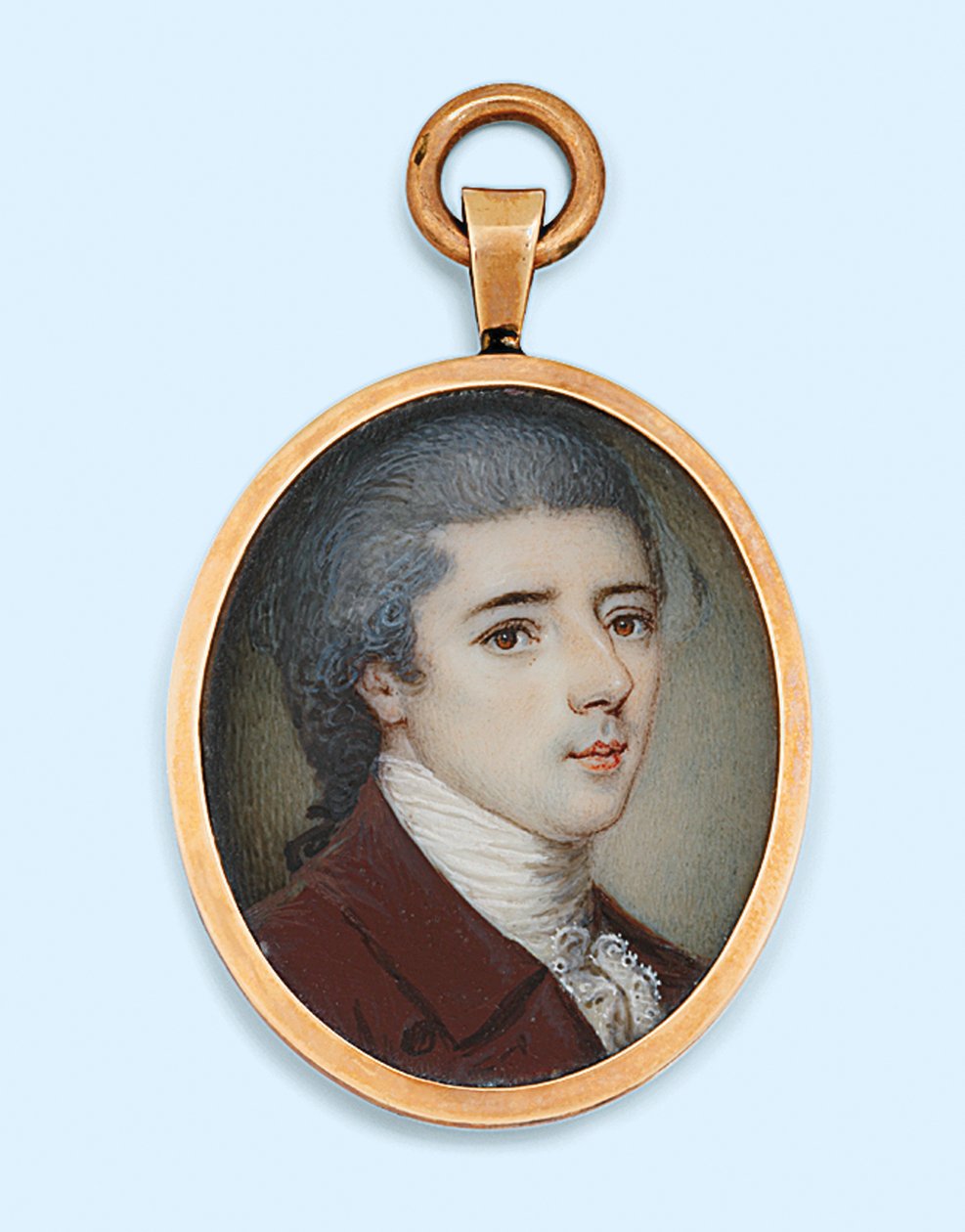 Thomas Graham, c.1770 (akwarela na kości słoniowej) autorstwa English School