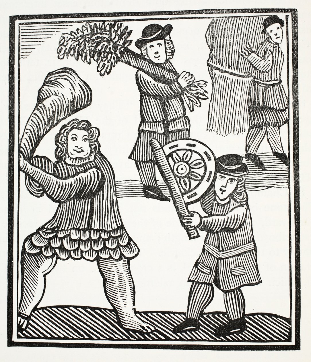 Thomas Hickathrift, ilustracja z książki Chap-books of the Eighteenth Century Johna Ashtona, wyd. 1882 autorstwa English School