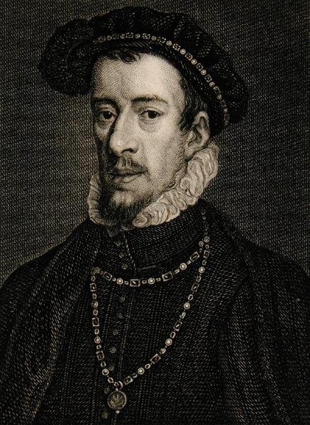 Thomas Howard (1536-72) 4. książę Norfolk (grawerowanie) autorstwa English School