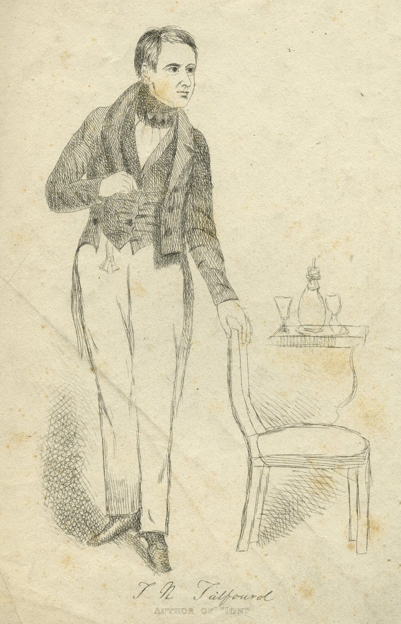 Thomas Noon Talfourd (akwaforta) autorstwa English School