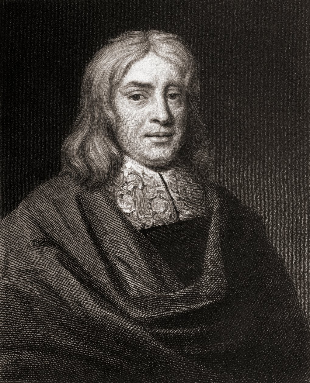 Thomas Sydenham (1624-89) z Galerii Portretów, wydanej w 1833 r. autorstwa English School