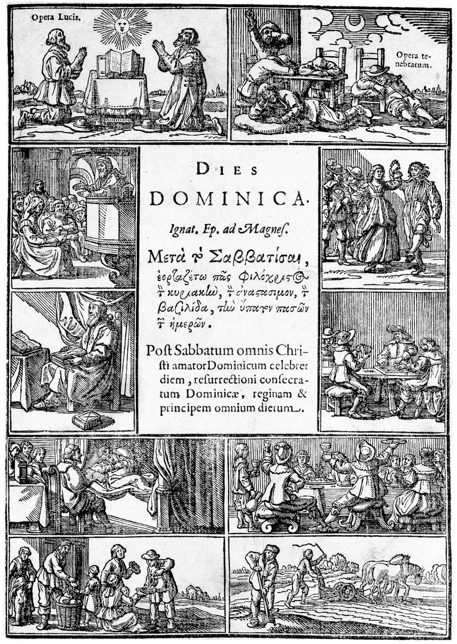 Strona tytułowa do Thomas Youngs Dies Dominica, 1639 autorstwa English School