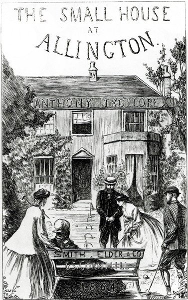 Strona tytułowa „Mały dom w Allington”, Anthony Trollope autorstwa English School