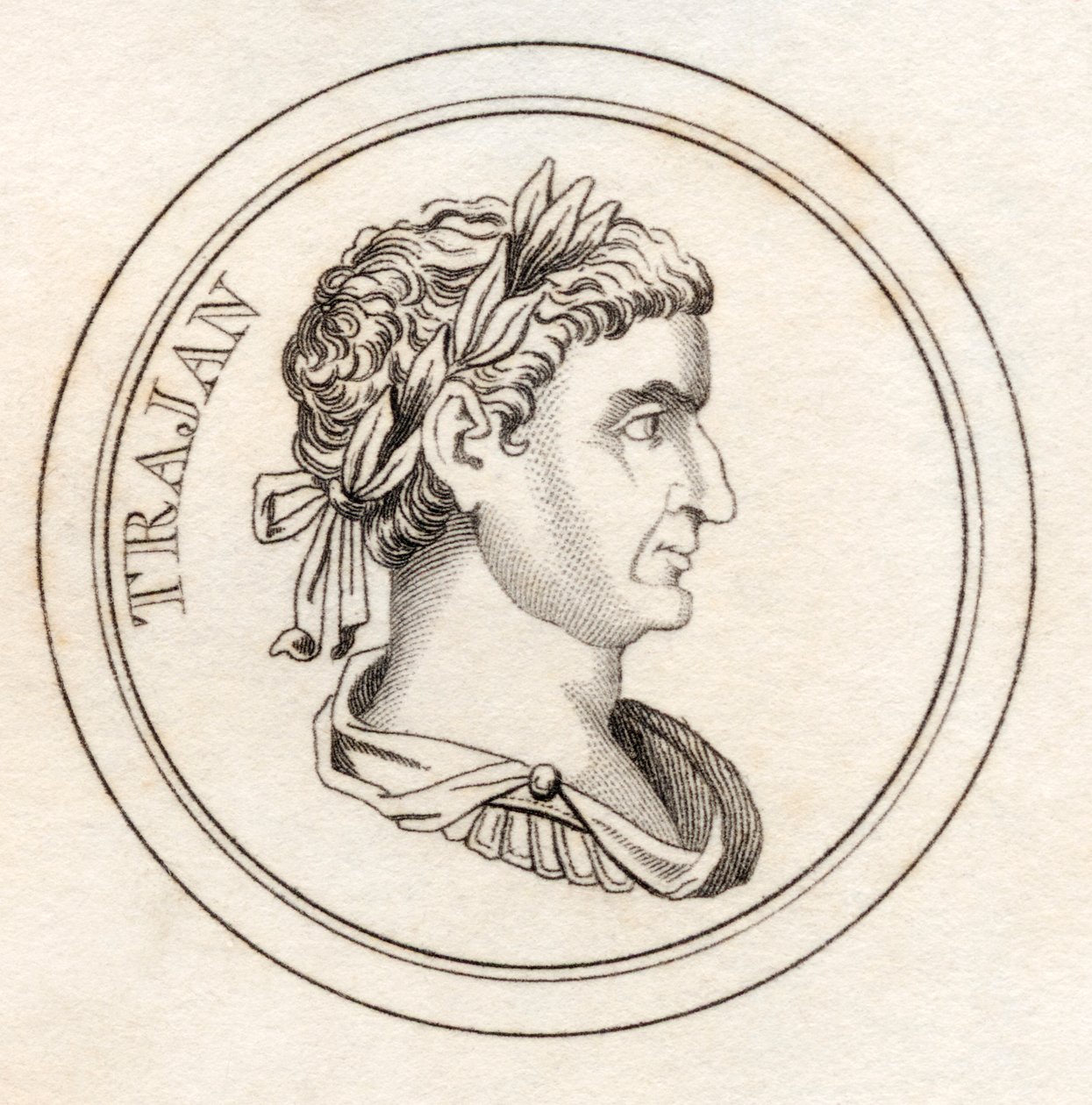 Trajan, ze „Słownika historycznego Krabba”, opublikowanego w 1825 r. autorstwa English School