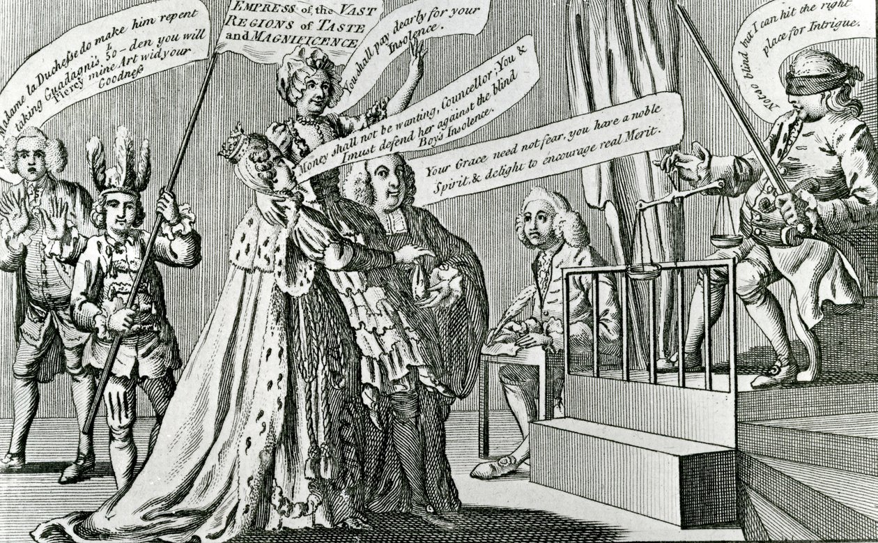 Proces Suwerennej Cesarzowej Rozległych Regionów Smaku, 1771 autorstwa English School