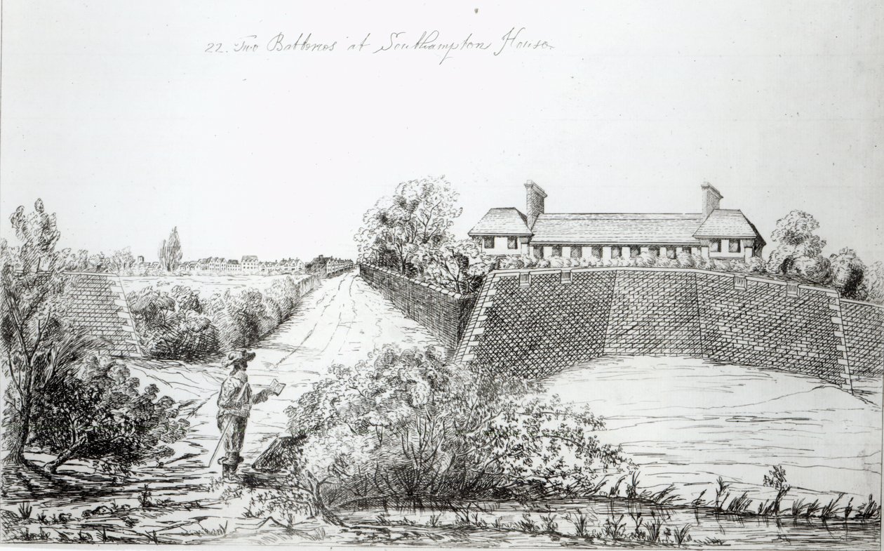 Dwie baterie w Southampton House autorstwa English School